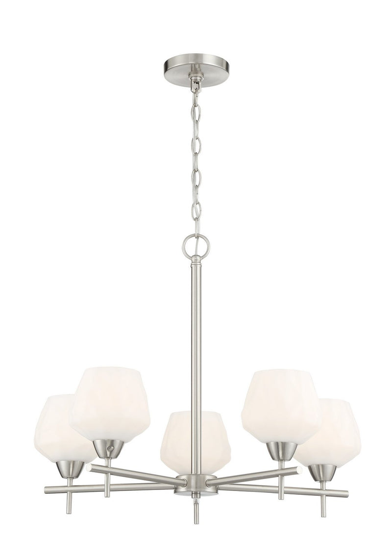 Camrin 5-Light Chandelier in Brushed Nickel