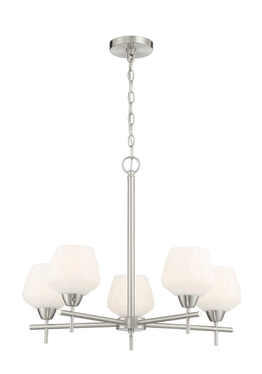 Camrin 5-Light Chandelier in Brushed Nickel