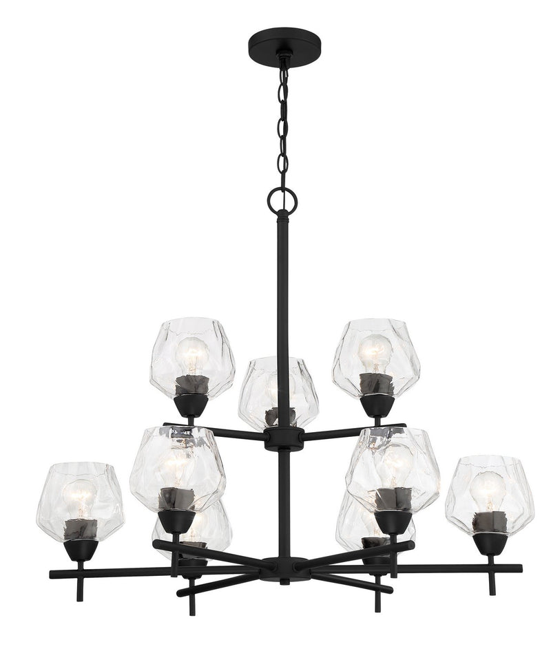 Camrin 9-Light Chandelier in Coal