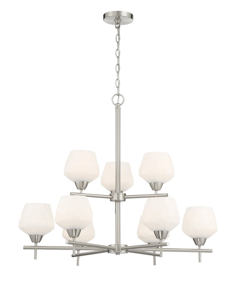 Camrin 9-Light Chandelier in Brushed Nickel