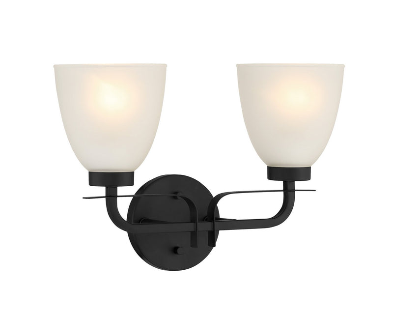 Kaitlen 2-Light Bath Vanity Light in Coal