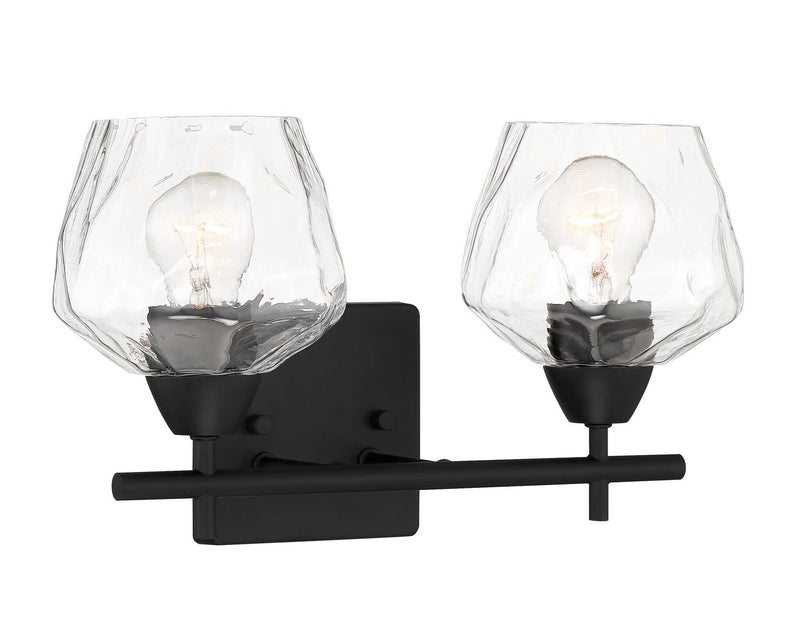 Camrin 2-Light Bath Vanity Light in Coal