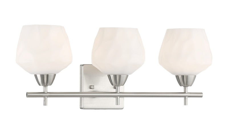 Camrin 3-Light Bath Vanity Light in Brushed Nickel