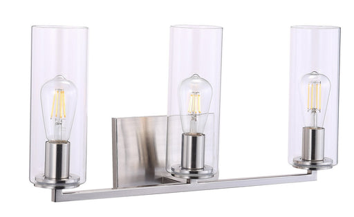 Acacia 3-Light Bath Vanity Light in Brushed Nickel