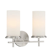 Haisley 2-Light Bath Vanity Light in Brushed Nickel