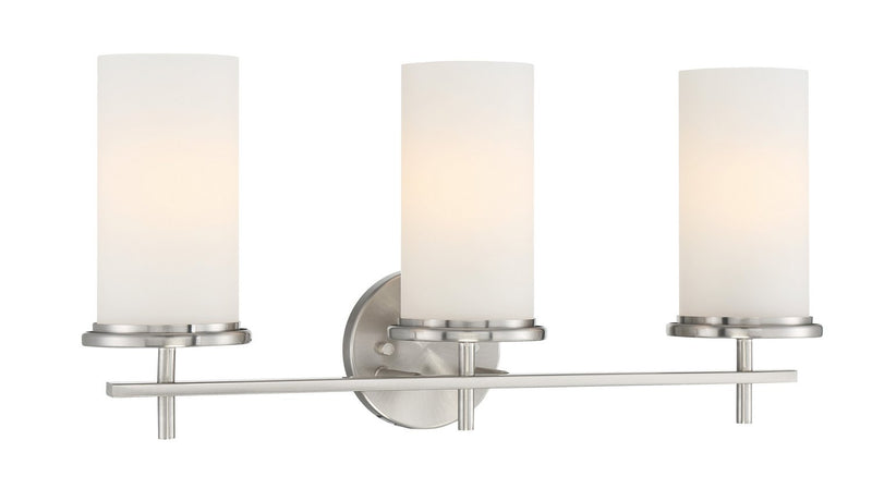 Haisley 3-Light Bath Vanity Light in Brushed Nickel