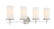 Haisley 4-Light Bath Vanity Light in Brushed Nickel