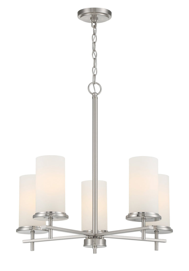Haisley 5-Light Chandelier in Brushed Nickel