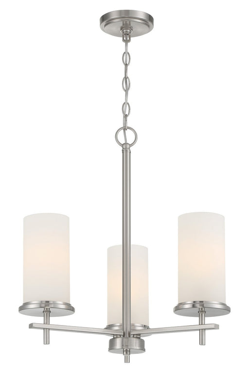 Haisley 3-Light Chandelier in Brushed Nickel