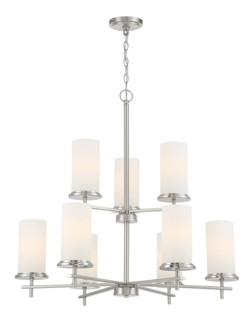 Haisley 9-Light Chandelier in Brushed Nickel