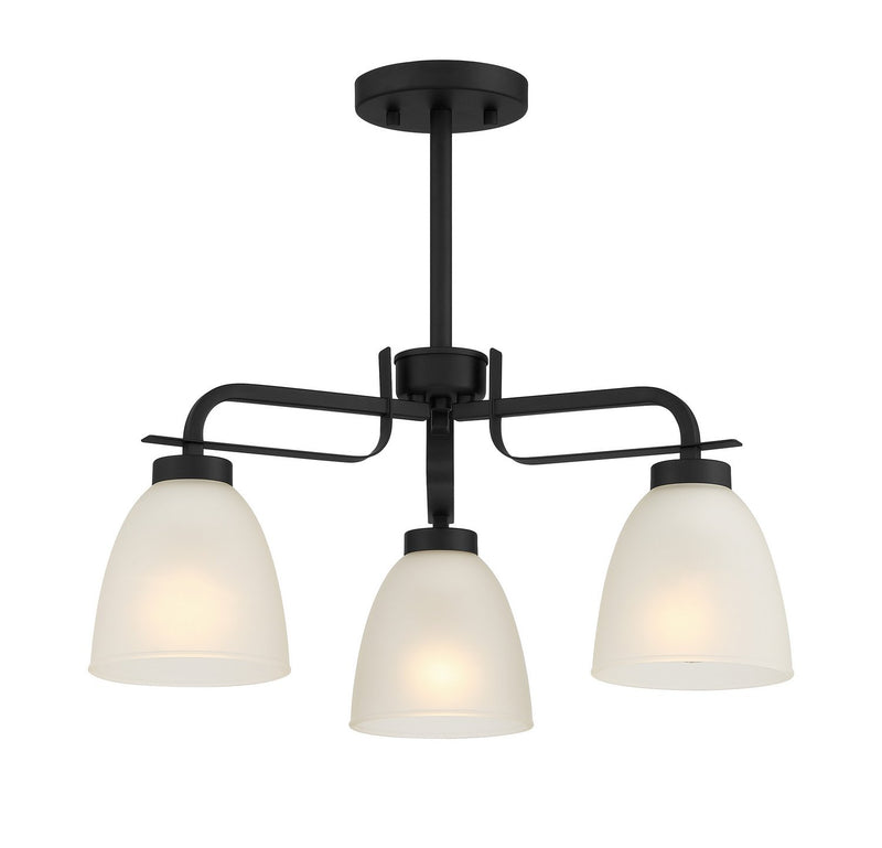 Kaitlen 3-Light Convertible Chandelier in Coal