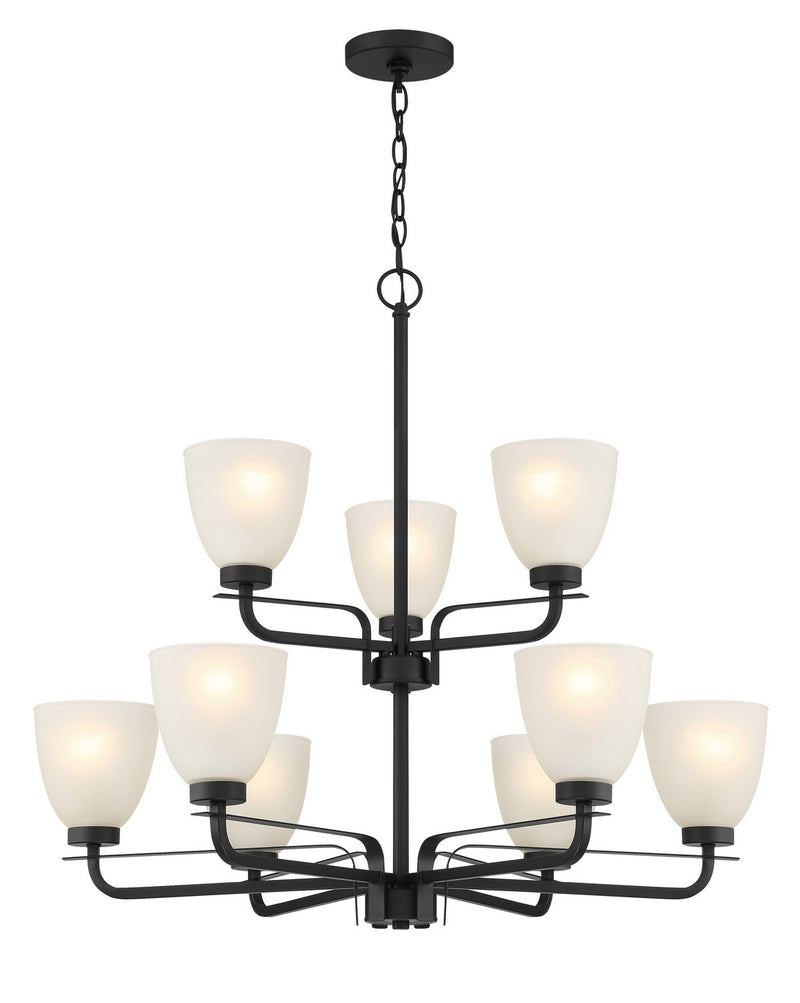 Kaitlen 9-Light Chandelier in Coal