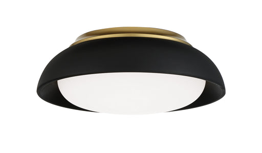 LED Flush Mount in Coal with Honey Gold Highlights