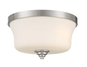 Shyloh 2-Light Flush Mount in Brushed Nickel