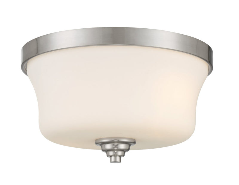Shyloh 2-Light Flush Mount in Brushed Nickel