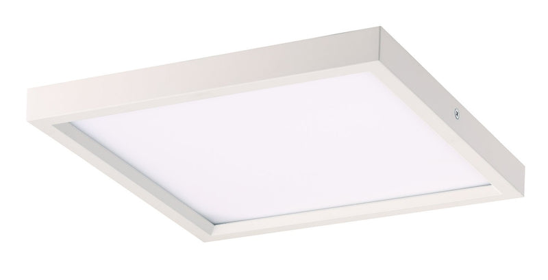 11" Square LED Flush Mount in White