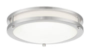 LED Round Flush Mount 11.75" in Brushed Nickel