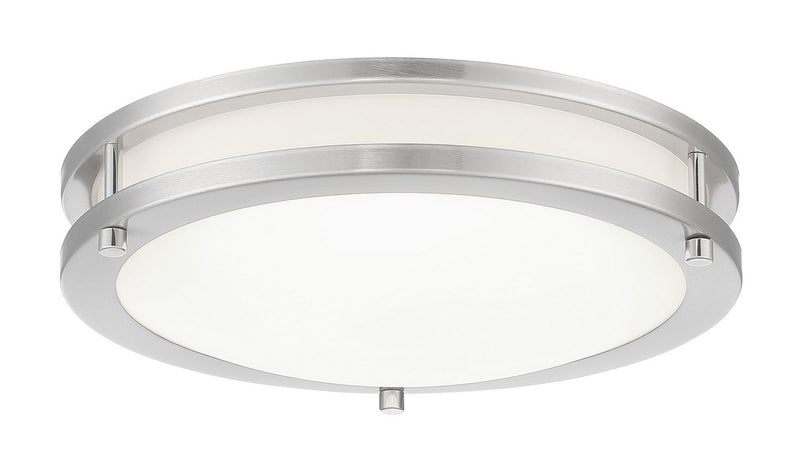 LED Round Flush Mount 11.75" in Brushed Nickel