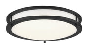 LED Round Flush Mount 13.75" in Coal