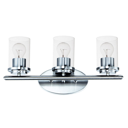 Corona Three Light Bath Vanity in Polished Chrome