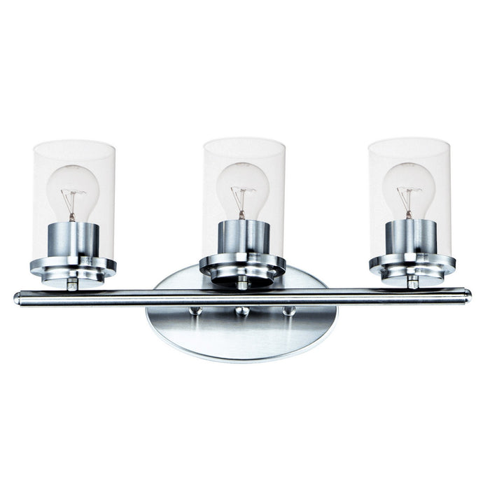 Corona Three Light Bath Vanity in Polished Chrome