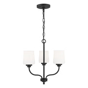 Windom 3-Light Chandelier in Midnight Black