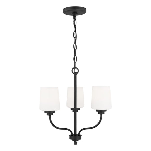 Windom 3-Light Chandelier in Midnight Black