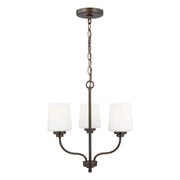 Windom 3-Light Chandelier in Bronze