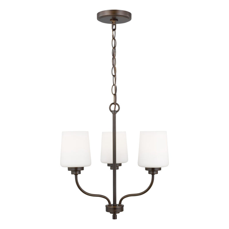 Windom 3-Light Chandelier in Bronze