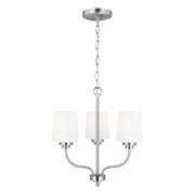 Windom 3-Light Chandelier in Brushed Nickel
