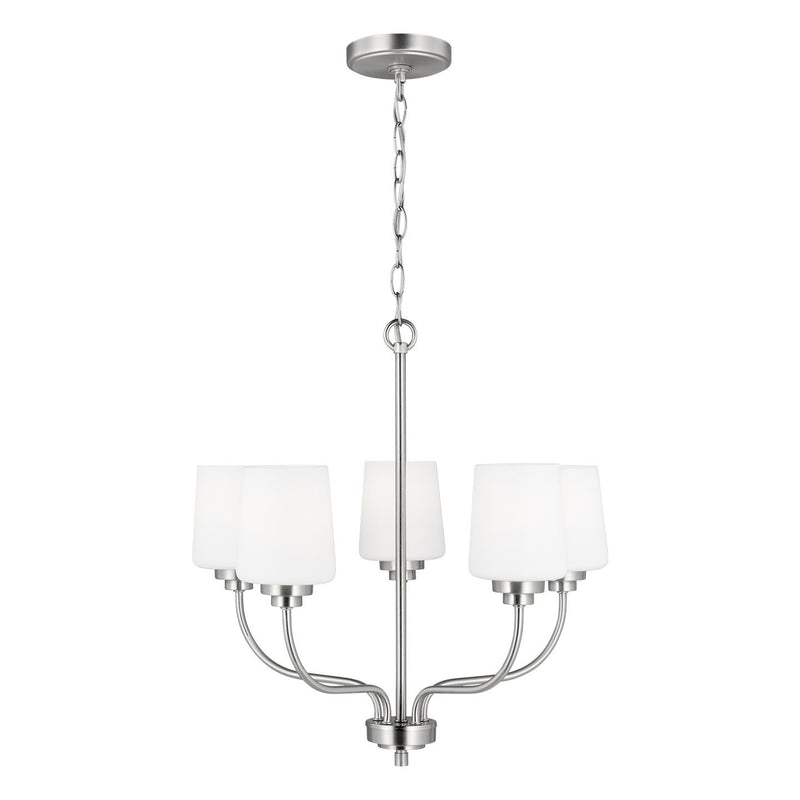 Windom 5-Light Chandelier in Brushed Nickel