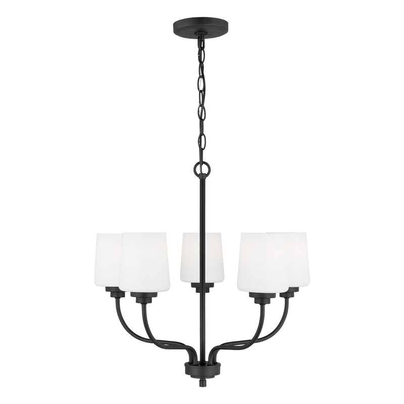 Windom 5-Light Chandelier in Midnight Black