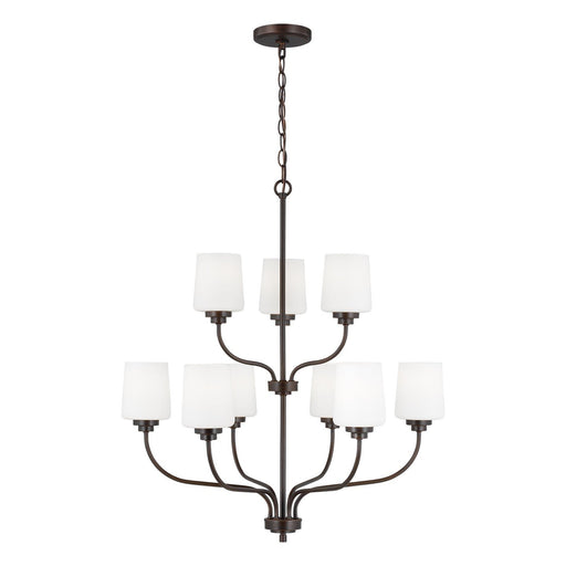 Windom 9-Light Chandelier in Bronze