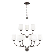 Windom 9-Light Chandelier in Bronze