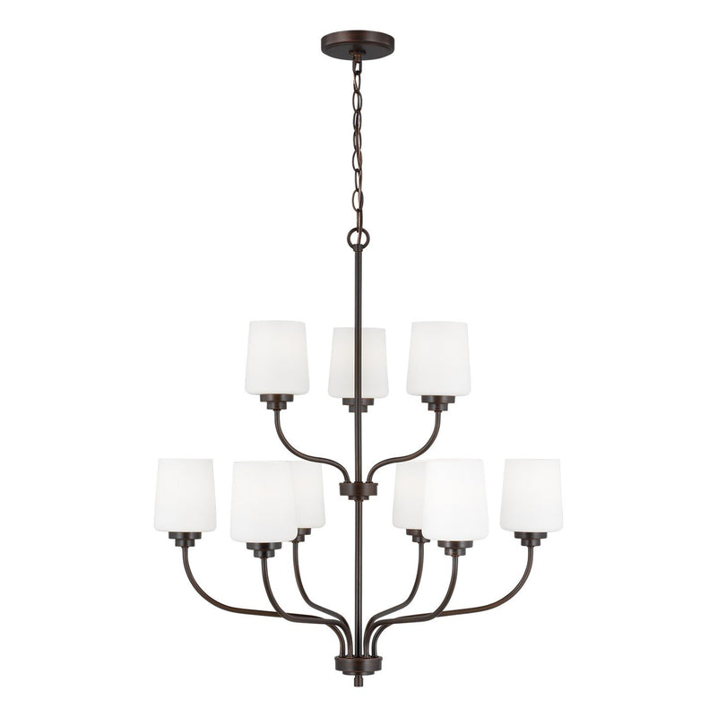 Windom 9-Light Chandelier in Bronze