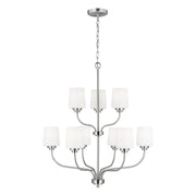 Windom 9-Light Chandelier in Brushed Nickel