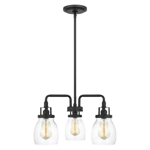 Belton Three Light Chandelier in Midnight Black