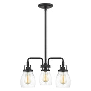Belton 3-Light Chandelier in Midnight Black