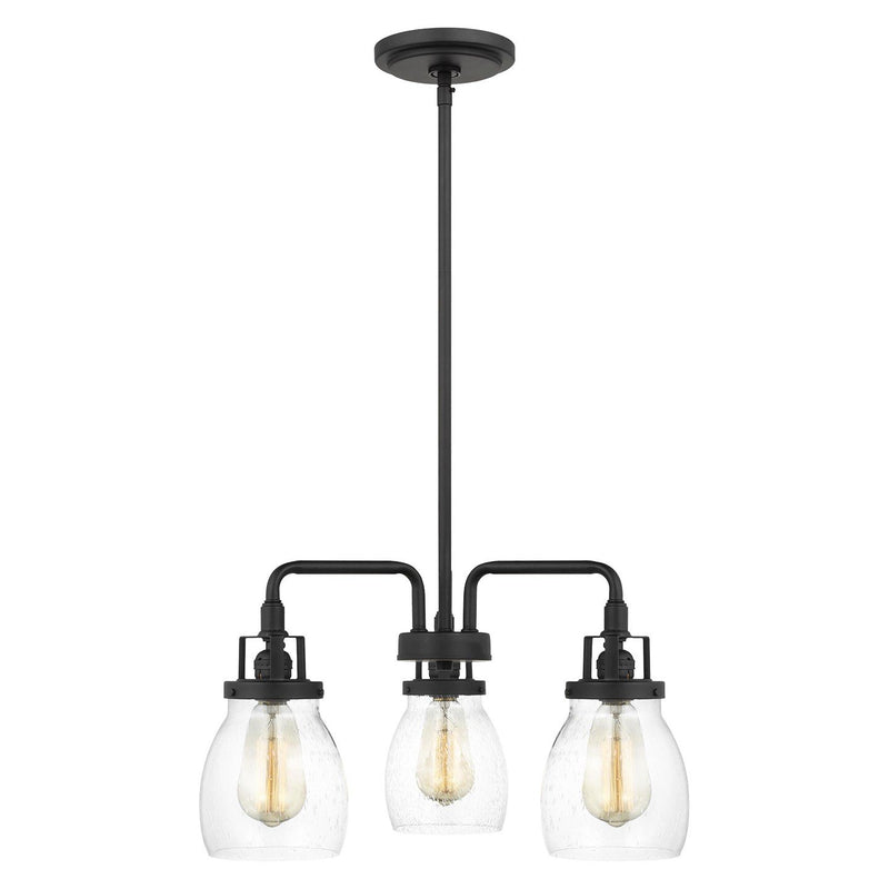 Belton 3-Light Chandelier in Midnight Black
