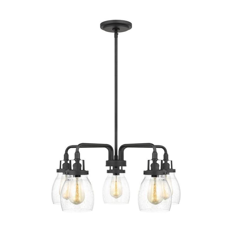 Belton 5-Light Chandelier in Midnight Black