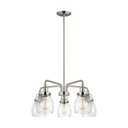 Belton Five Light Chandelier in Brushed Nickel