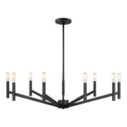 Vector 9-Light Chandelier in Midnight Black