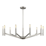 Vector 9-Light Chandelier in Brushed Nickel