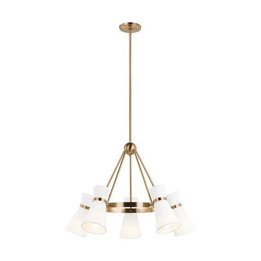Clark 5-Light Chandelier in Satin Brass