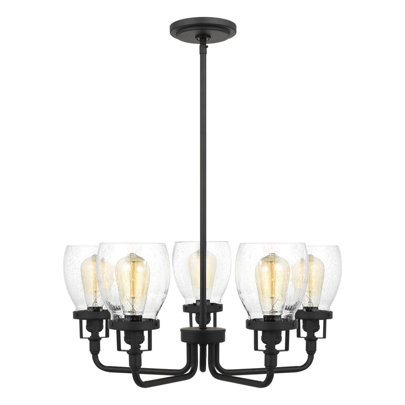 Belton 5-Light Chandelier 3214505 in Midnight Black