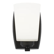 Franport Bath Sconce in Midnight Black