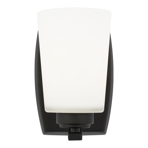Franport Bath Sconce in Midnight Black