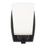 Franport Bath Sconce in Midnight Black