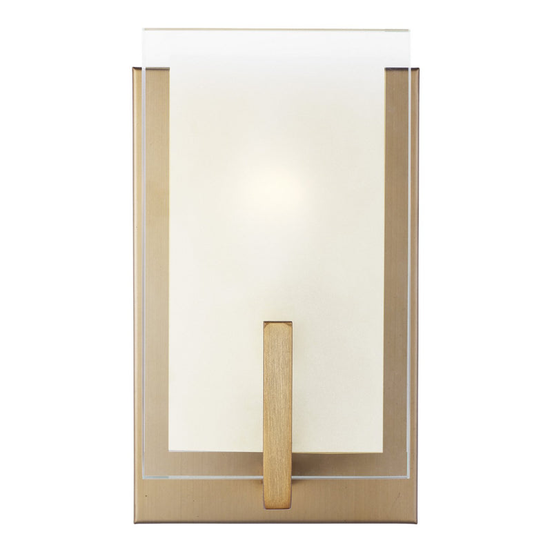 Syll Bath Sconce in Satin Brass