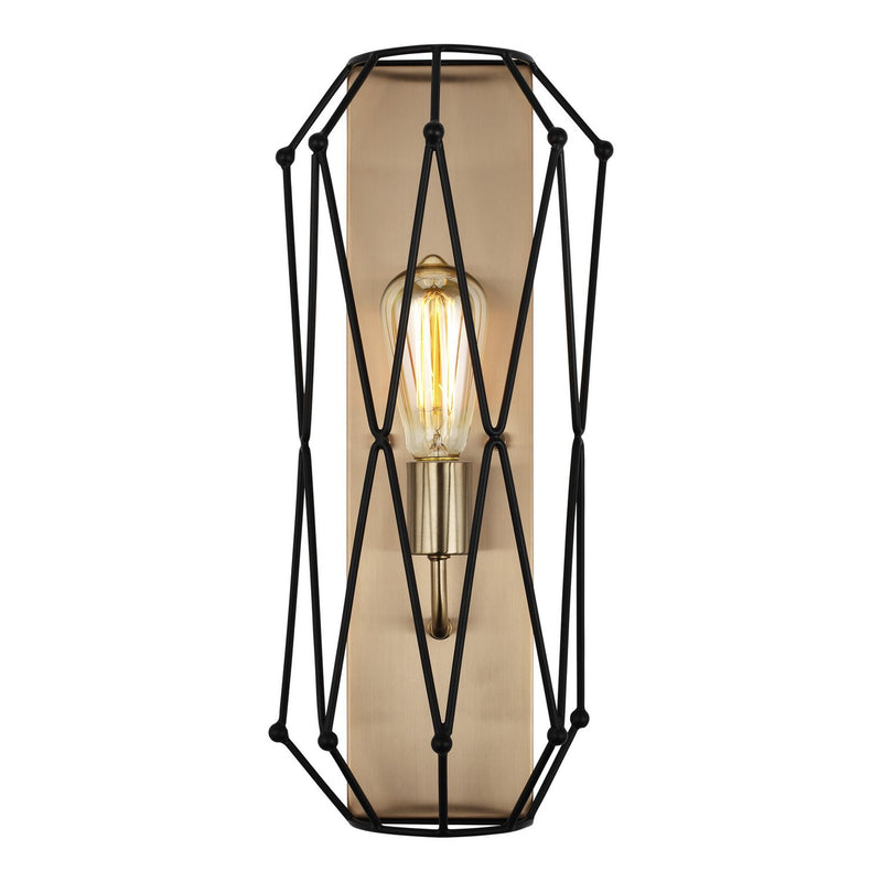 Zarra Wall Sconce in Satin Brass